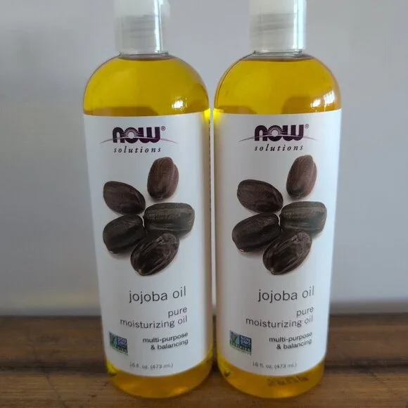 Lot Of 2 New NOW Solutions Moisturizing Jojoba Oil - 16 fl. oz. Exp 03/2028 - Picture 1 of 4